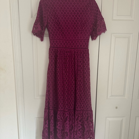 💗 Jessake stunning pink lace overlay dress - Picture 6 of 7